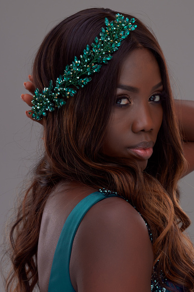 Hayalperest boncuk إكسسوار شعر نسائي من حجر ميرلين اللامع، تاج الأميرة للخطوب...