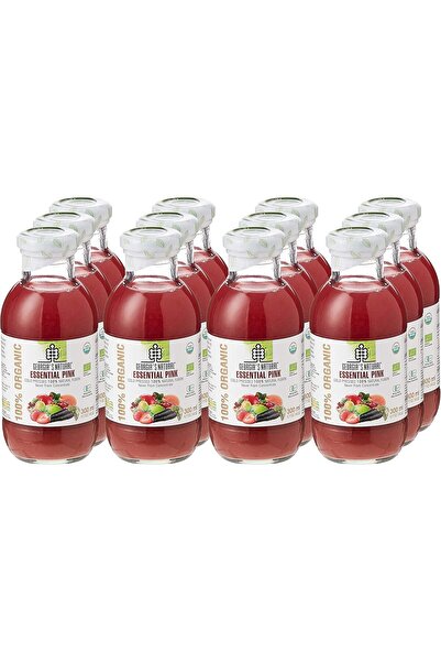 Georgia's Natural عصير وردي أساسي عضوي 100% معصور على البارد، 300 مل × 12
