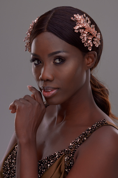 Hayalperest boncuk Accesoriu pentru păr pentru femei Pia Crystal Stone Coroan...