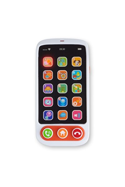 SOLTOY Интерактивна играчка смартфон за деца, светлини, звуци и мелодии, англ...