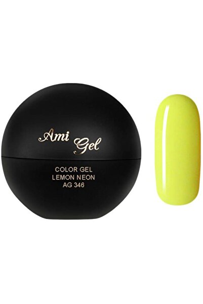 Ami Gel Gel Colorat - Gel Colorant Soak Off Lemon Neon AG346 5gr - Ami Gel