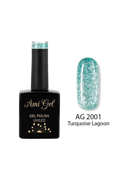 Ami Gel Gel de înmuiere - Glow Queen Turquoise Lagoon AG2001