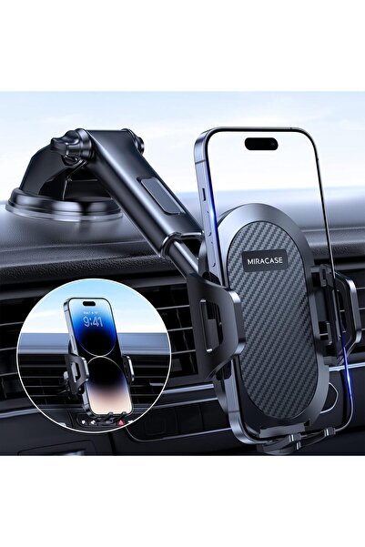 MiraCase 【الجيل الجديد 2023】حامل هاتف السيارة، حامل هاتف بذراع طويل للسيارة ل...