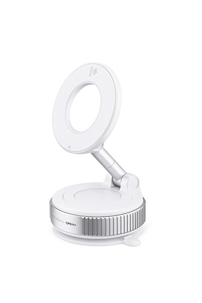 Generic Vacuum Magnetic Suction Phone Holder, Foldable Mount Magnetic Ring In...