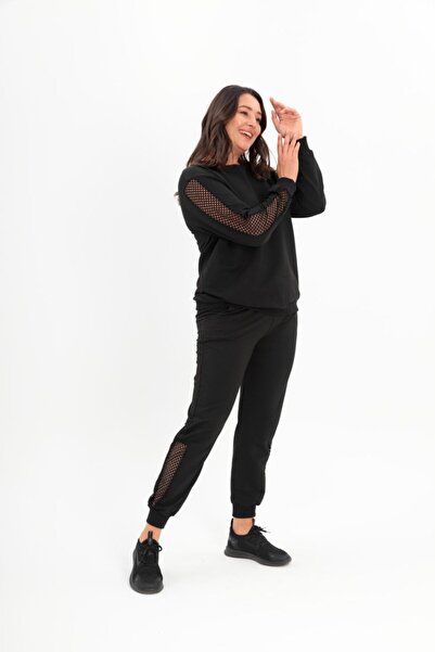 MojerHermosa Mesh Combed Cotton Tracksuit Set
