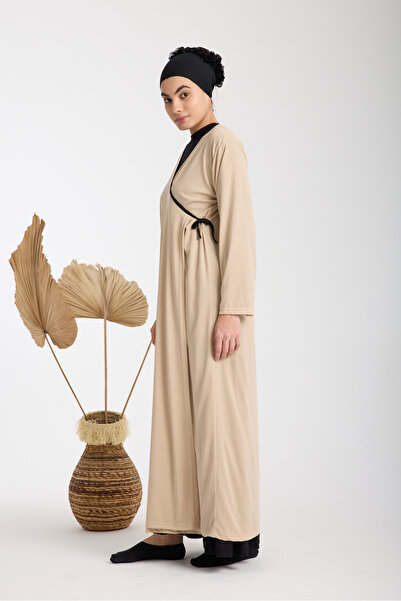 AKPİYYER Side-Tie Double-Breasted Women's Prayer Dress