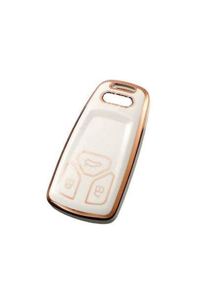 OEM Husă cheie pentru Audi A4 B9 A5 A6 Q5 Q7 TT TTS RS Alb