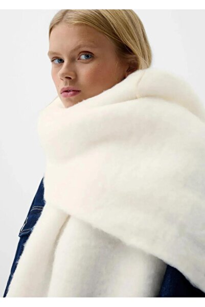 Wearflawless Set de 2 eșarfe, șaluri și șaluri pentru umăr, cu textura moale, importate, alb-roșu, pentru femei