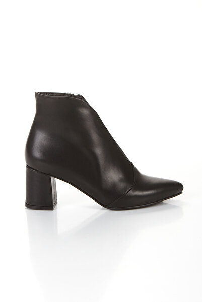 NOXMARK Cizme de damă din piele naturală, cu toc gros, căptușite cu pene de cămilă, cu elastic în față