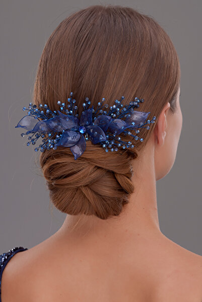 Hayalperest boncuk Sarah Flower Detailed Women's Hair Accessory Bride Wedding Promise Engagement Crown