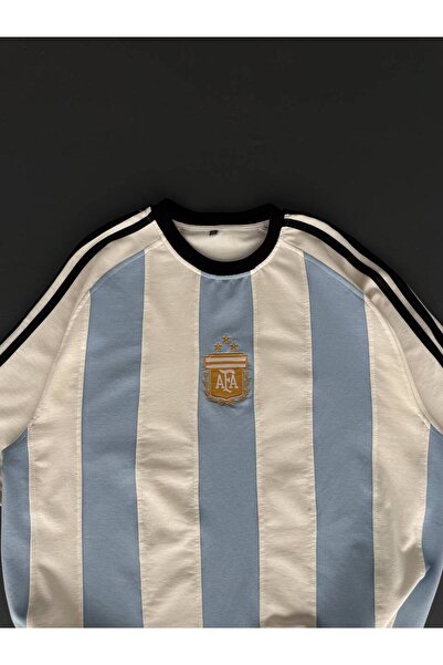 İLKCET MODA Μπλουζάκι Unisex Oversize Αργεντινής