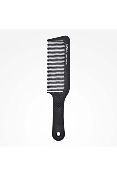 Bifull Pieptene din carbon pentru tuns părul cu dinți ondulați - Carbon Line - Pieptene cu mâner și ace pentru bucle nr. 02