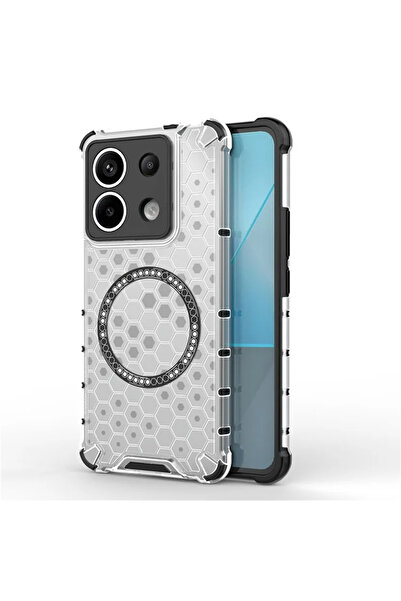 Techsuit Husa transparenta Xiaomi Redmi Note 13 Pro 5G HoneyComb Shield MagSa...
