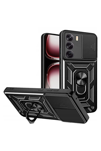 Techsuit Husa Oppo Reno12 Pro protectie camera CamShield Series, negru