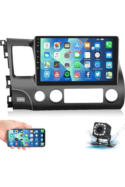 SHEZA STAR ستيريو سيارة أندرويد لهوندا سيفيك 2006-2011 1+32 جيجابايت كاميرا AHD