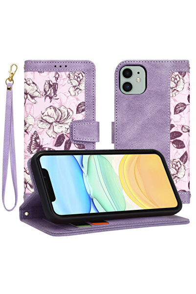 Techsuit Husa personalizata fete iPhone 11 FlipCraft, mov