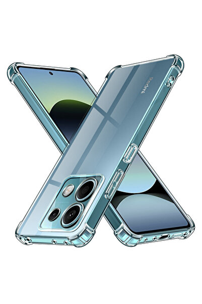 Techsuit Husa Xiaomi Redmi Note 14S Αντικραδασμική διάφανη σιλικόνη, διαφανής