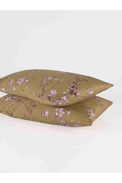 Karna Home Μαξιλαροθήκες 2 τεμαχίων σατέν με κομψή εκτύπωση