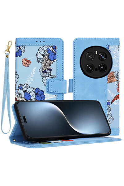 Techsuit Husa personalizata fete Honor Magic7 Pro FlipCraft, bleu