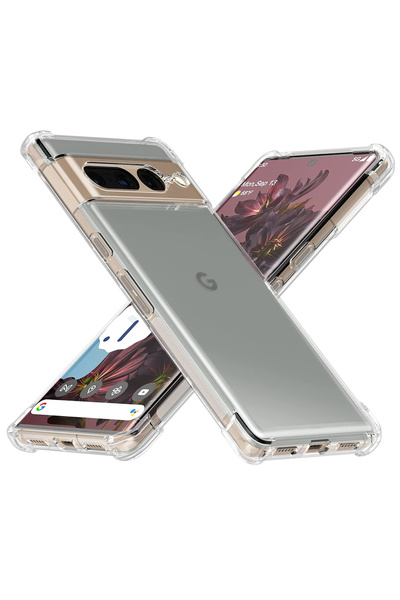 Techsuit Силиконов калъф Husa за Google Pixel 7 Pro, удароустойчив, прозрачен