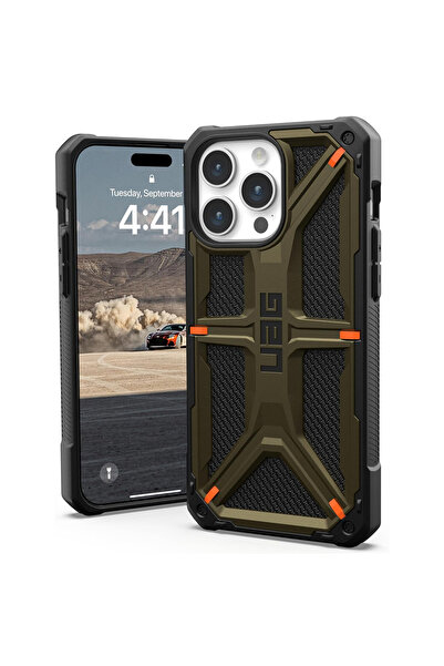 UAG Husa iPhone 15 Pro Max Monarch, Kevlar Element Green