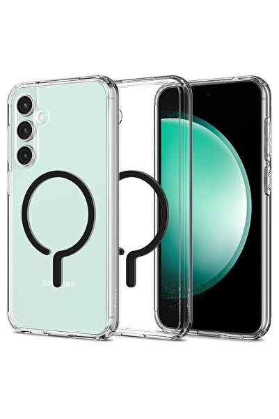 Spigen Husa Samsung Galaxy S23 FE Ultra Hybrid MagSafe OneTap Ring, transparenta