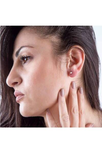 KESNUP Σκουλαρίκια με καρφίτσα σε στυλ πανκ από κράμα μετάλλων σε ροζ χρυσό