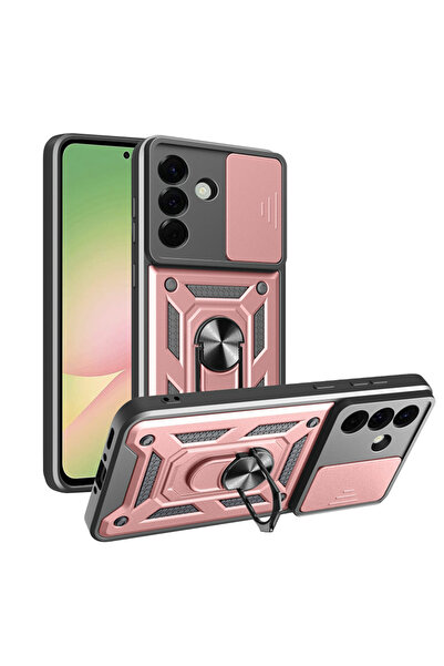 Techsuit Husa Samsung Galaxy A56 5G protectie camera CamShield Series, roz