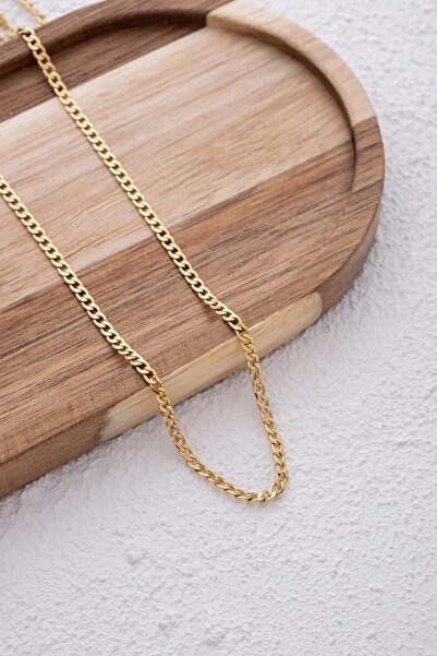 ByFlorya Jewelry قلادة رجالية من الفولاذ المقاوم للصدأ بسلسلة 3 مم لا تفقد لونها