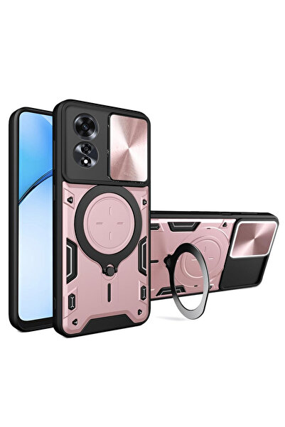 Techsuit Husa Oppo A60 4G CamGuard Pro, roz auriu