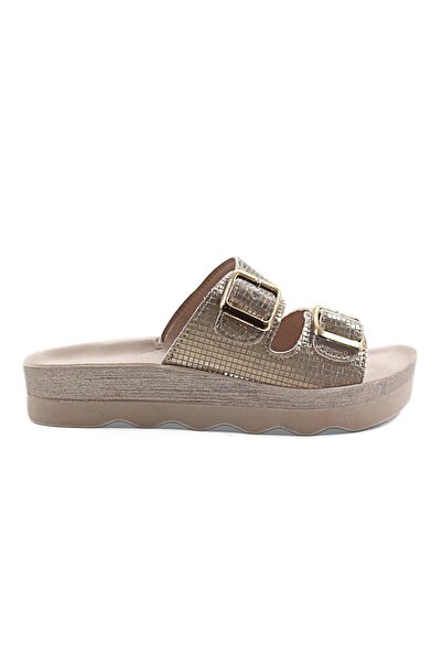 Ayder Kadın Çift Tokalı Ortopedik Comfort Terlik