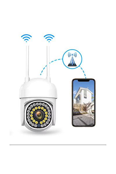 yusa stores Çift Lensli Dış Mekan Wi-Fi Kamera