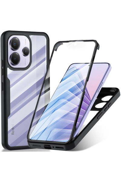 Techsuit Θήκη Xiaomi Redmi Note 14 5G ColorVerse 360°, μαύρη