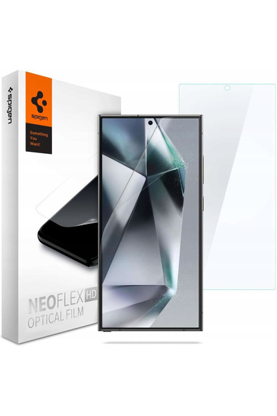 Spigen [Pachet 2x] Folie Samsung Galaxy S24 Ultra Neo Flex, transparenta