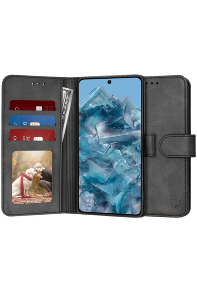 Techsuit Husa 360 Google Pixel 8 Pro Diary Book, negru