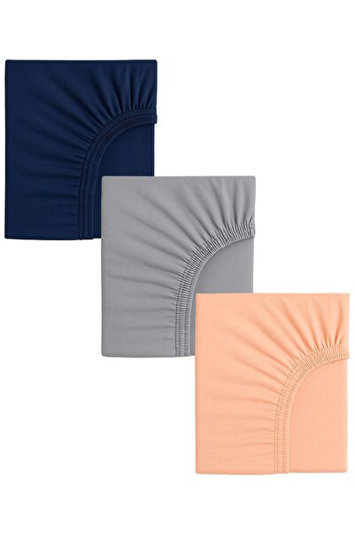 COTENCONCEPT 3 Adet 70 x 120 x 20 cm Anne Yanı Lastikli Penye Kumaş Bebek Çarşafı