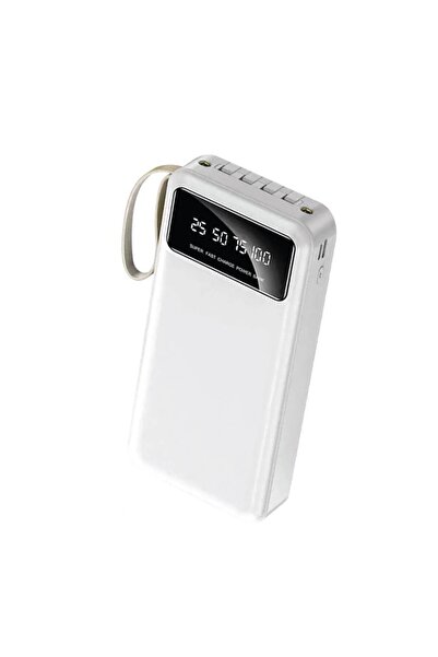 Başkenttekno Digital Göstergeli 4 Çıkışlı Fenerli Standli 20.000 Mah Powerbank