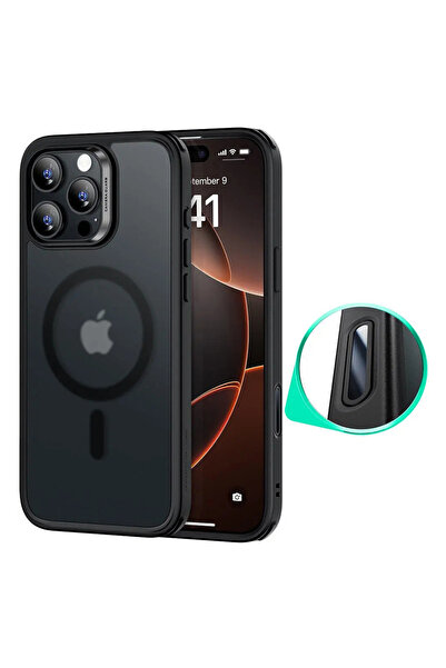 ESR Husa iPhone 16 Pro Classic Hybrid HaloLock, negru frost