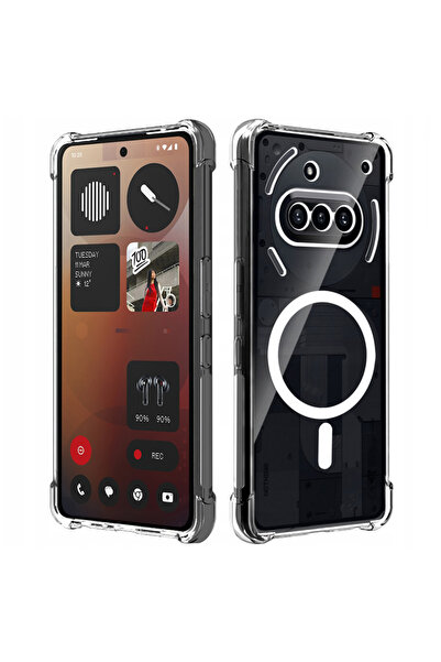 Techsuit Husa Nothing Phone (3a) Shockproof Clear Silicone MagSafe, transparenta