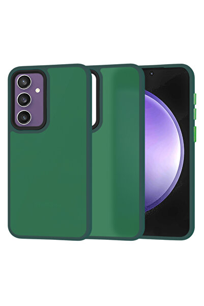 Techsuit Husa Samsung Galaxy S23 FE HaloFrost Series, verde inchis