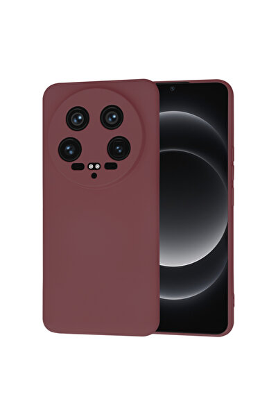 Techsuit Husa silicon Xiaomi 14 Ultra SoftFlex, bordo