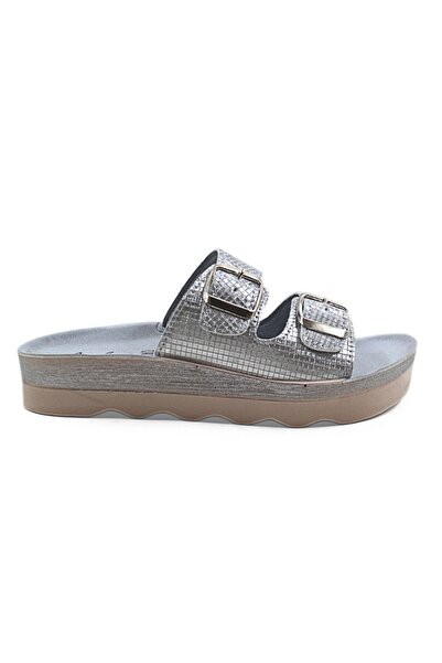 Ayder Kadın Çift Tokalı Ortopedik Comfort Terlik