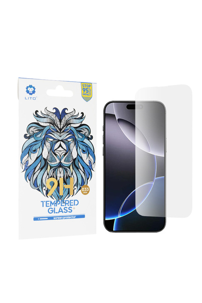 Lito Folie sticla iPhone 16 Pro Max 9H Tempered Glass, transparenta