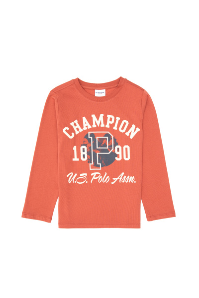 U.S. Polo Assn. Erkek Çocuk Gül Kurusu Bisiklet Yaka Süprem Sweatshirt 503165...