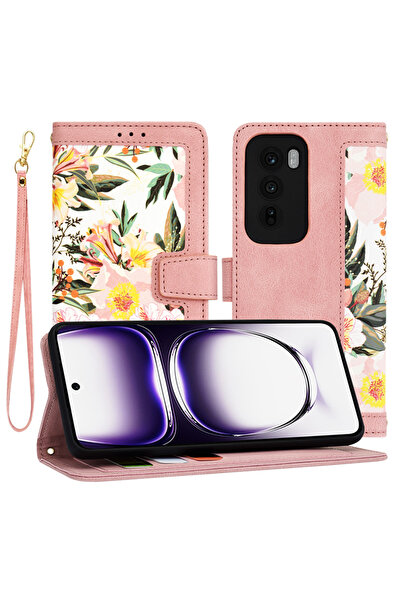 Techsuit Husa personalizata fete Oppo Reno12 FlipCraft, roz