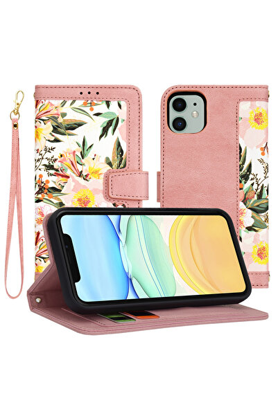 Techsuit Husa personalizata fete iPhone 11 FlipCraft, roz