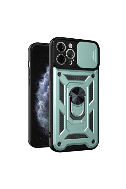 Techsuit Husa iPhone 11 Pro protectie camera CamShield Series, verde