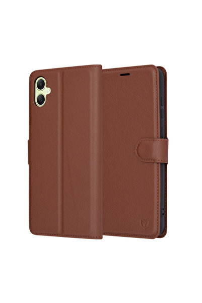 Techsuit Husa Samsung Galaxy A05 Leather Folio, maro