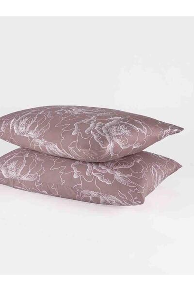 Karna Home Μαξιλαροθήκες 2 τεμαχίων σατέν με κομψή εκτύπωση
