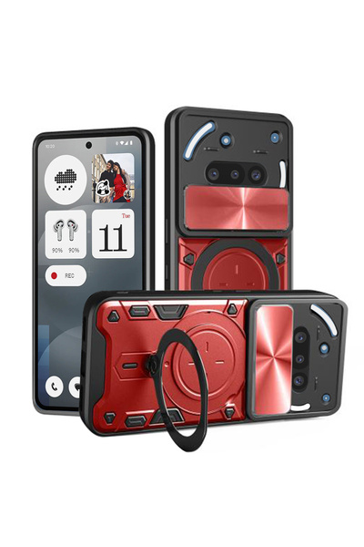 Techsuit Husa Nothing Phone (3a) CamGuard Pro, rosu